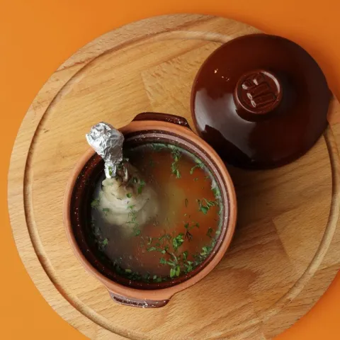 Куриный бульон с Орзо