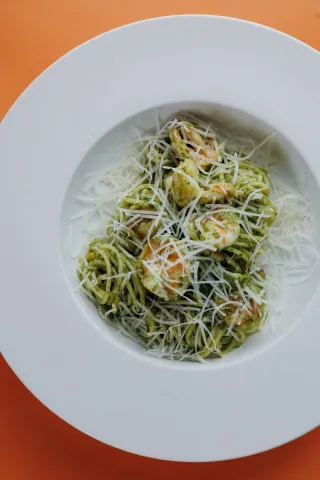 Паста с креветками